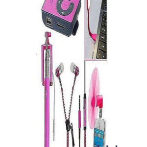 Deal of 5 in 1 for all Mobile Accessories - Bundle Offer - Pink
