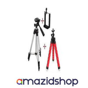 Tripod Stand with Flexible Mini Tripod and Mobile Holder
