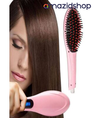 Fast Hair Straightening Brush - Pink