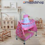 baby bed in metal frame f