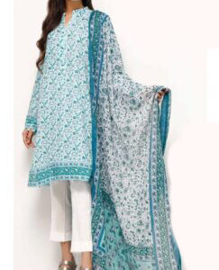 Ahmed Printed Lawn - 3 Piece Suit with Lawn Dupatta