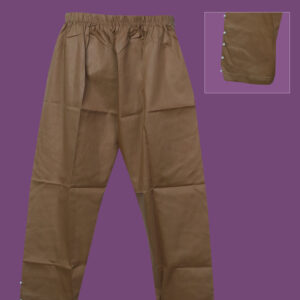 Cotton Standard 1 Piece Trouser Stitched Pants for Girls Women brown