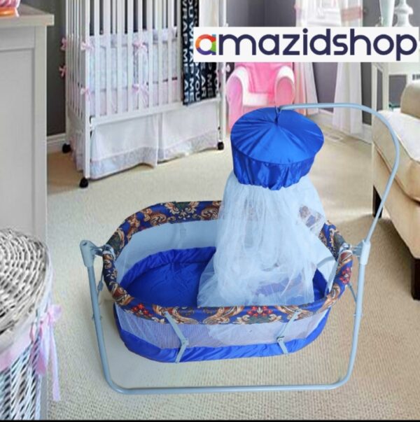 Baby Cradle Swing In Metal Mosquito Net 3 step color design 3
