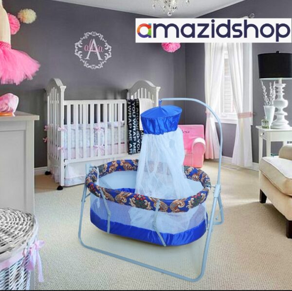 Baby Cradle Swing In Metal Mosquito Net 3 step color design 4