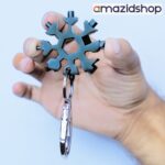 18 IN 1 Stainless Tool Tools DIY Multi Tool Portable Snowflake Shape KeyChain Screwdriver
