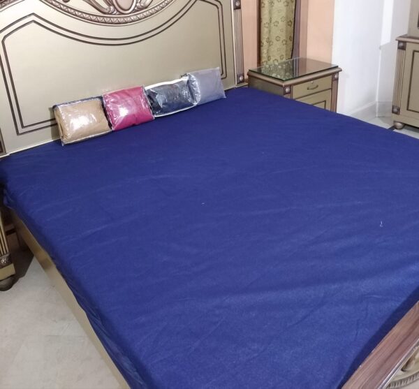 Matress Protector Double Bed Sheet blue