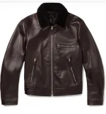 Buy Online Best Weather Leather Branded Racer Jacket Burnt Coffee Color 2022